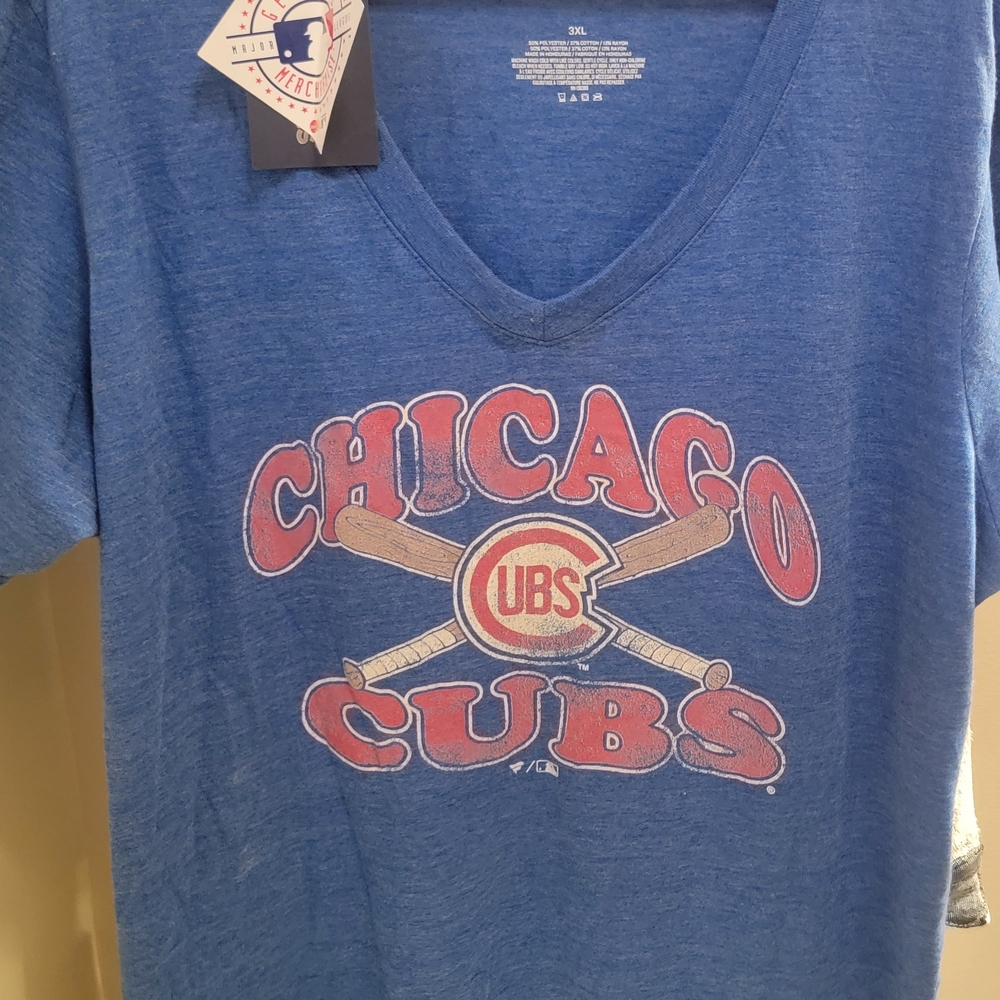 MLB Blue Chicago Cubs Short Sleeve Tee